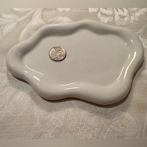 Chic Cream Ceramic Tray